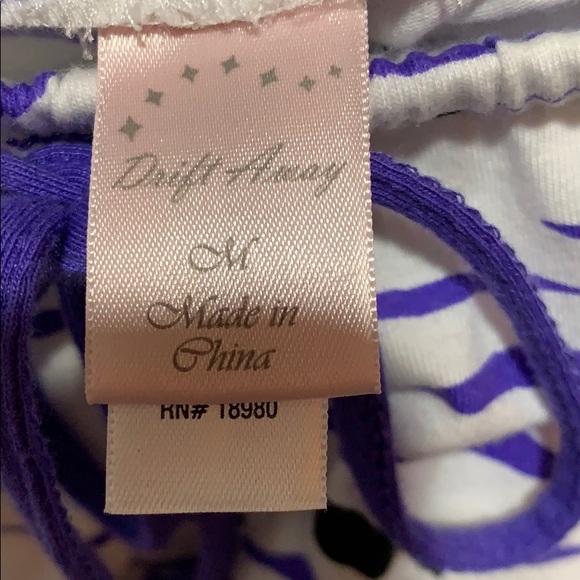 DRIFT AWAY SHORTS SZ M ANIMAL PRINT RUFFLE SLEEP ? - Picture 5 of 6